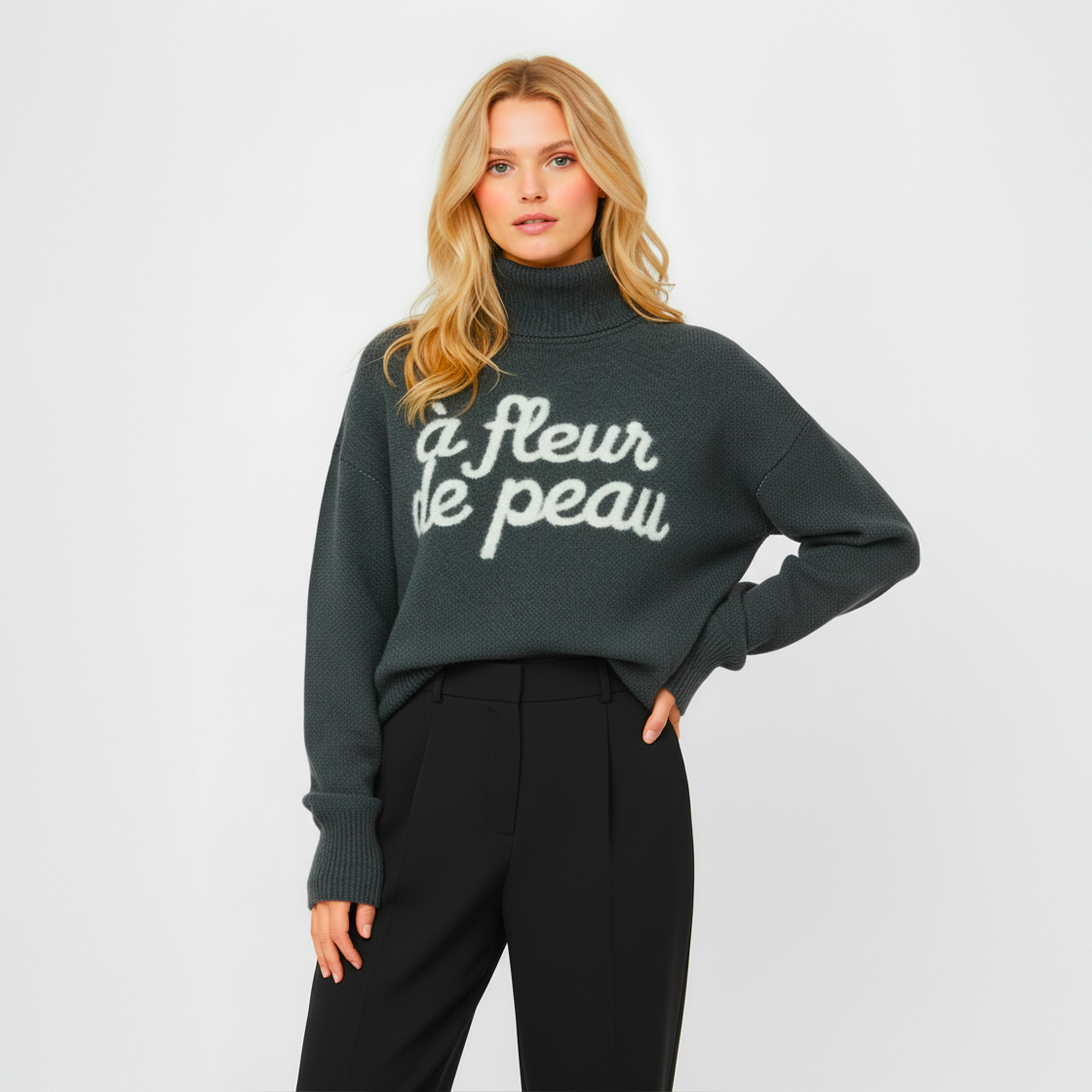 col roulé À Fleur de Peau